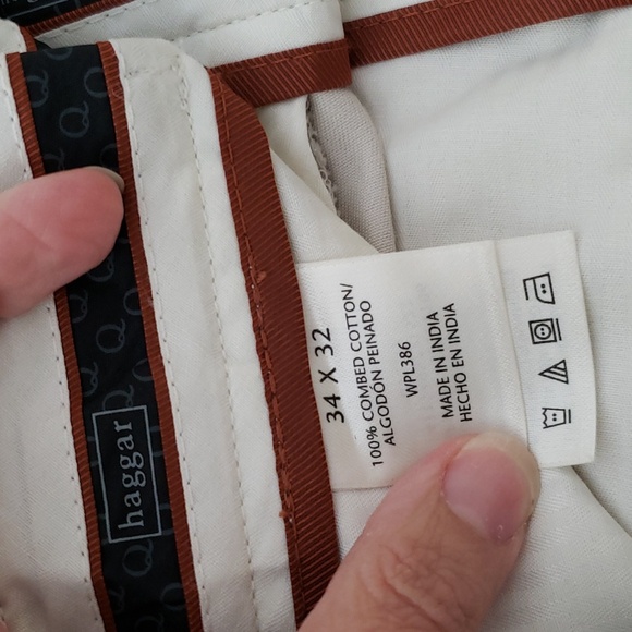 Haggar Men's Premium No Iron Kahki Sand   slacks - Picture 2 of 3